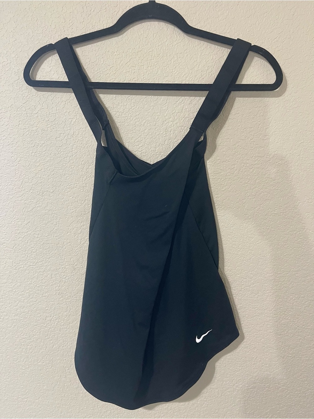 Nike Black Athletic Tank with White Swoosh